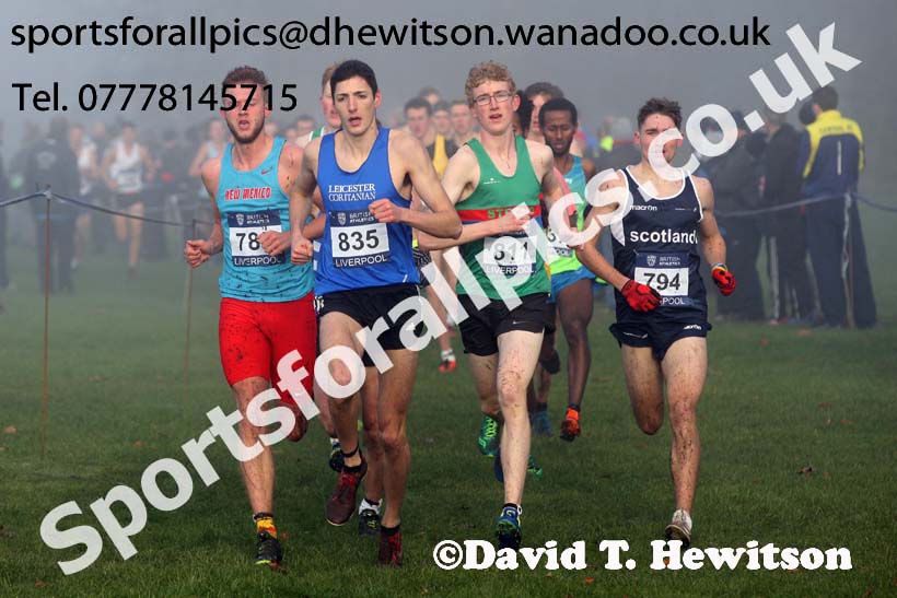 Junior men, European Cross Country Trials, Sefton Park, Liverpool. Photo: David T. Hewitson/Sports for All Pics